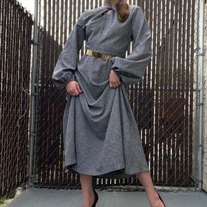 Heather grey high neck dress
